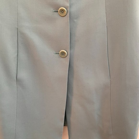 Dana Buchman Robin's-Egg Blue Spring Coat - Picture 7 of 14
